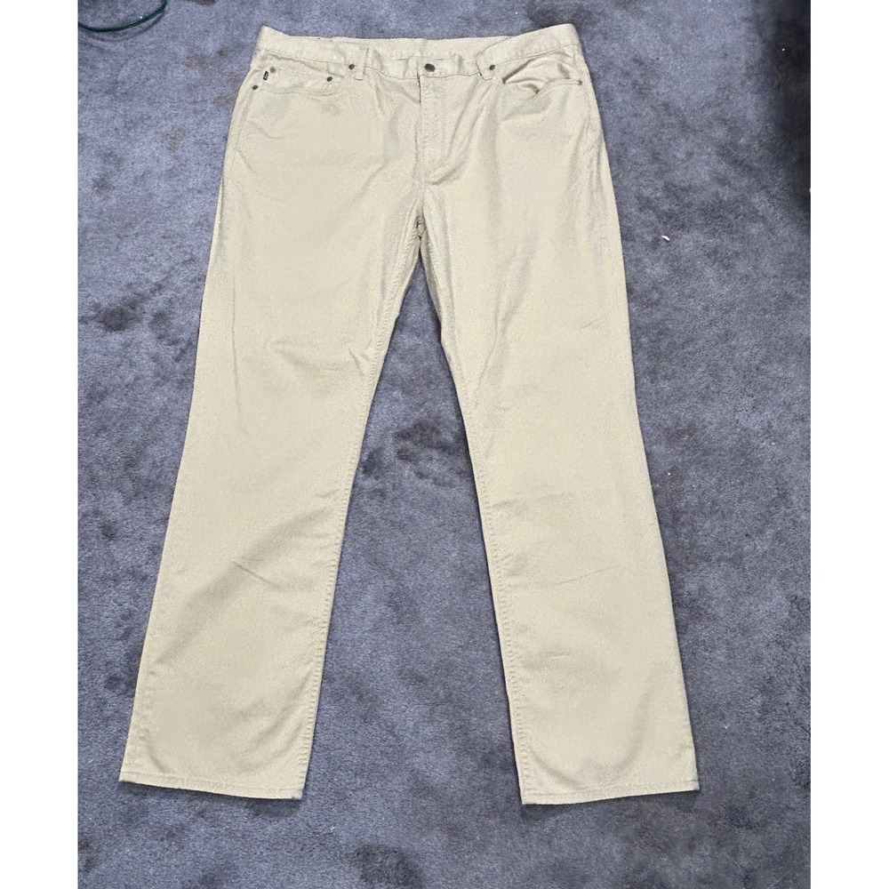Polo Ralph Lauren Mens 40x32 Tan Khaki Five Pocket Straight‎ Leg Chino Pants